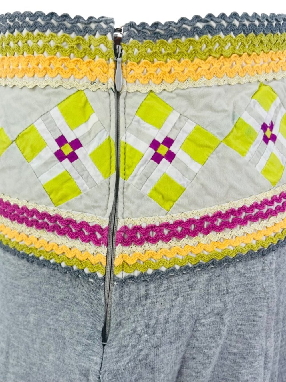 VTG Free People Archival 2004 Eagle Tag Mini Skirt 6| Y2K Indie Sleaze Boho Luxe - Picture 14 of 16
